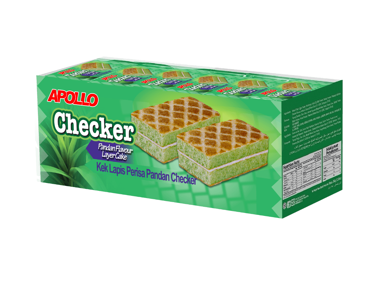 Apollo Checker Pandan Layer Cake