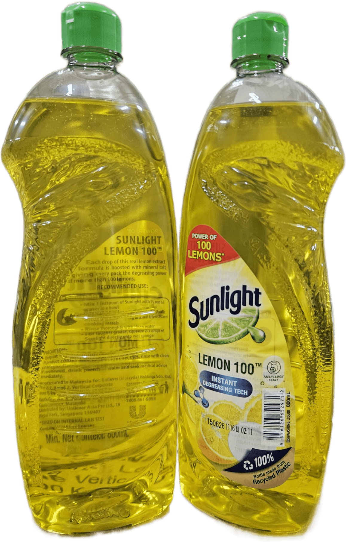Sunlight Lemon 100 Dishwashing Liquid 800ml