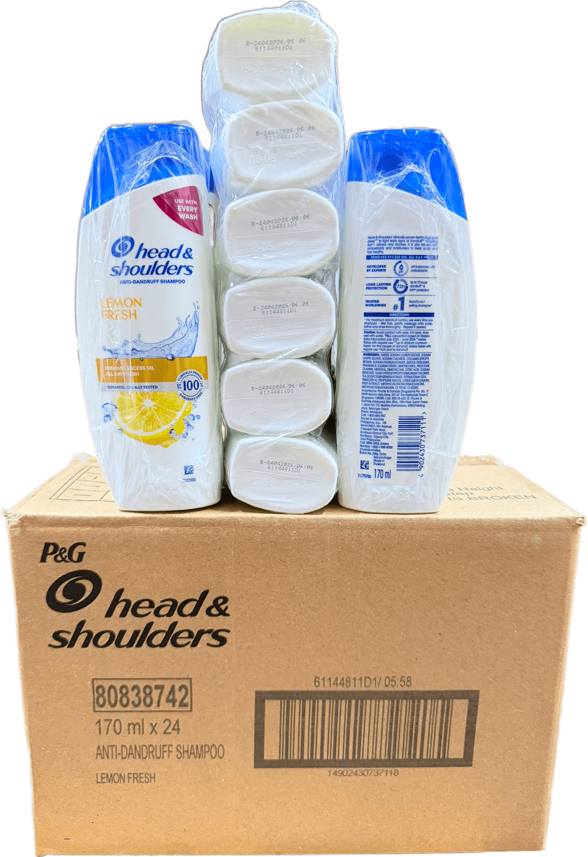 Head & Shoulders Lemon Fresh Anti-Dandruff Shampoo 170ml