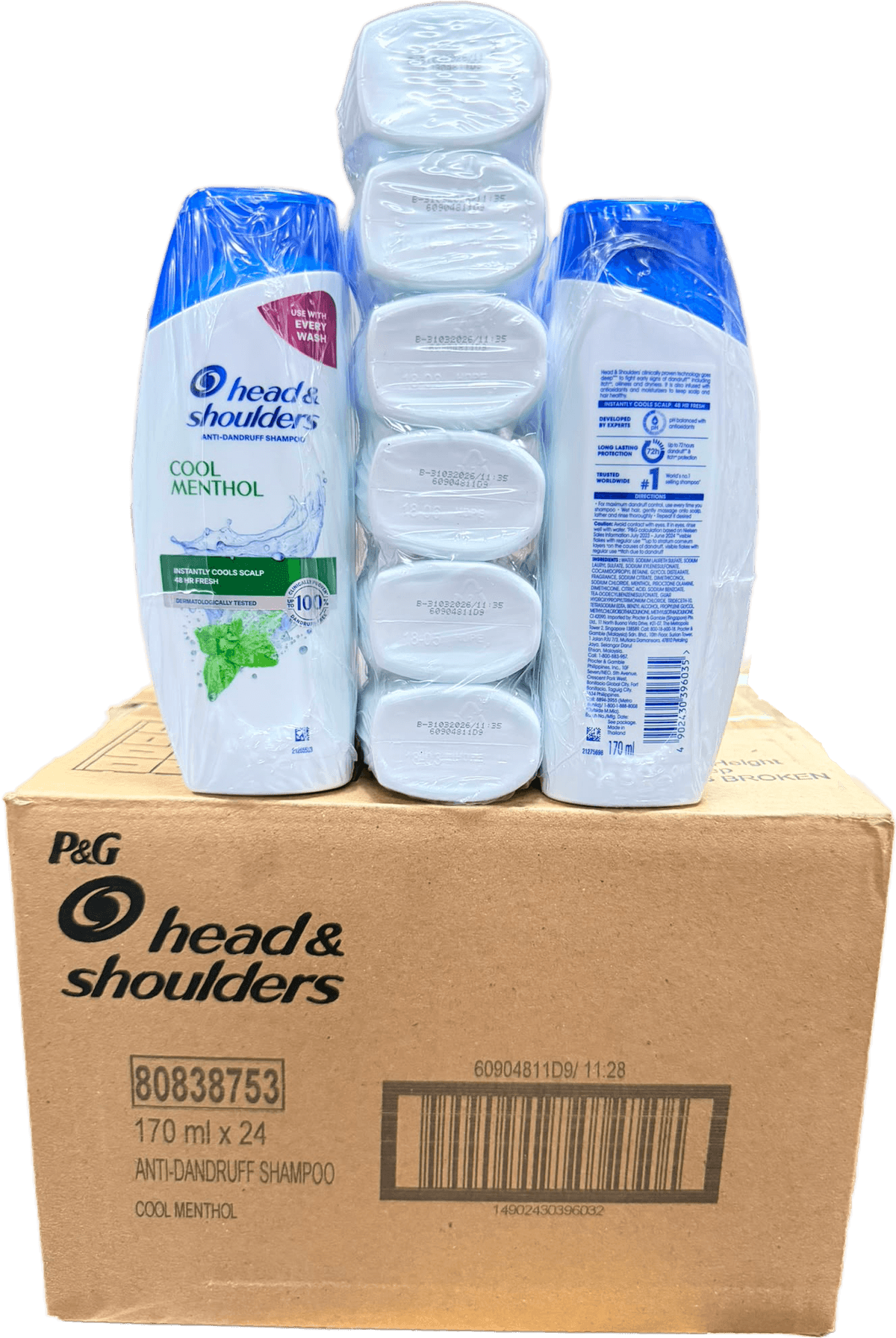 Head & Shoulders Cool Menthol Anti-Dandruff Shampoo 170ml