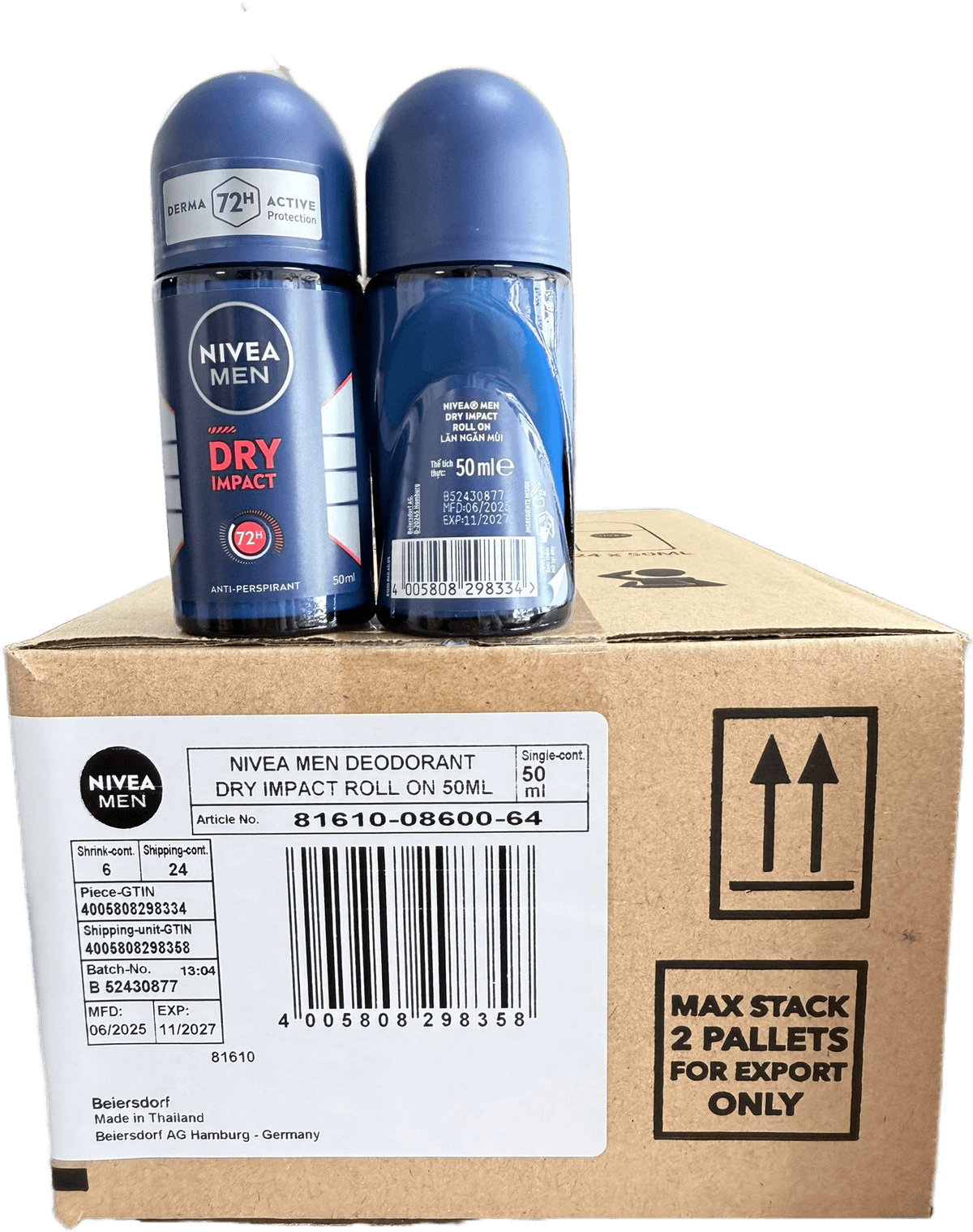 NIVEA MEN Dry Impact Roll On Deodorant 50ml