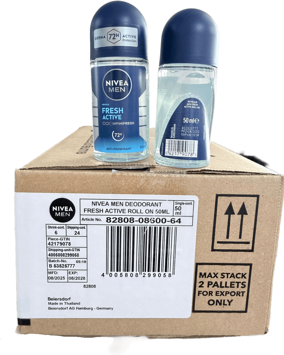 NIVEA MEN Fresh Active Roll On Deodorant 50ml