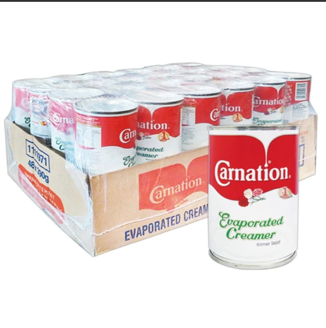 Carnition evaporated creamer